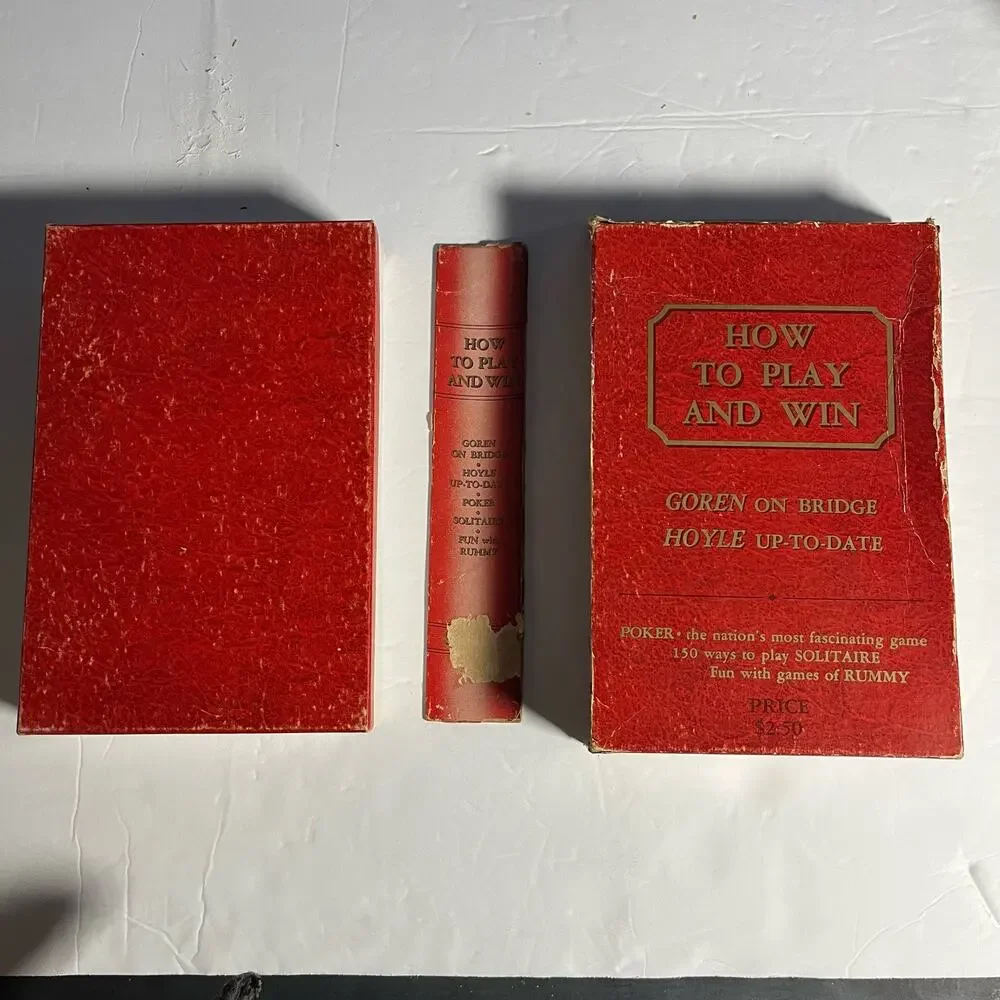 Vintage 1950's Boxed Set‎ Of How To Play And Win Card Games Books